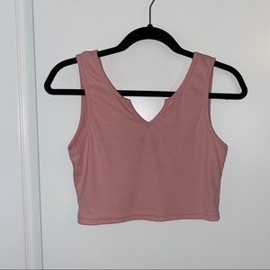 CROPPED PINK TANK